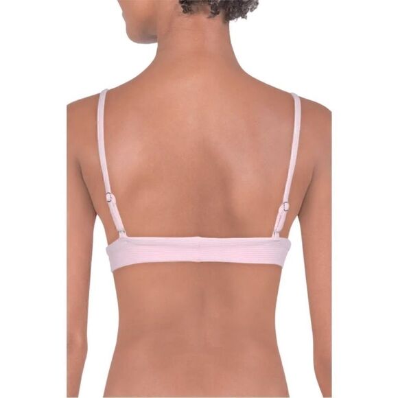 Frankies Bikinis Womens Gavin Pink Knit Adjustable Straps Bikini Swim To… - Picture 3 of 6